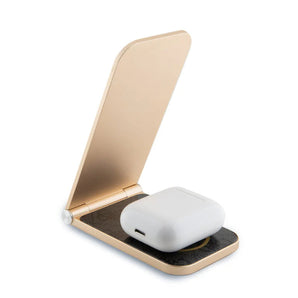 GUESS 15W Magnetic Magsafe Wireless Charger -Black/Gold 